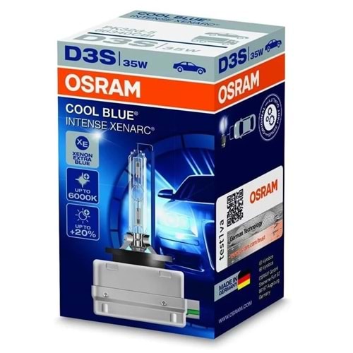D3SCBI 66340CBN 35W PK32D-5 4X1 2B OSRAM PK32d-5 XENARC COOL BLUE-6000K BEYAZ