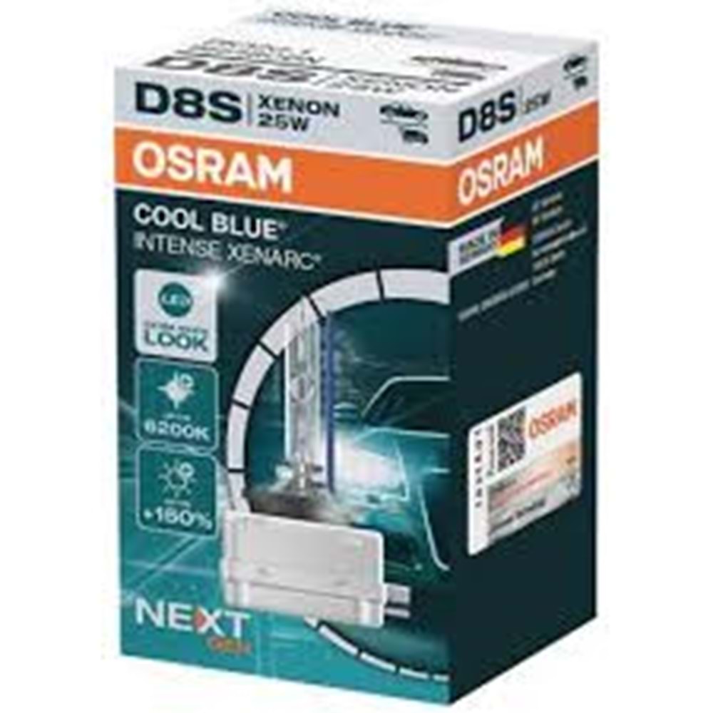 D8SCBI 66548CBN 25W 40V PK32D-1 4X1 2B OSRAM PK32d-1 XENARC COOL BLUE-6000K BEYAZ