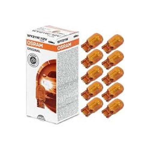 7504 21W 12V WX3X16D UNV1 OSRAM W3x16d 12V STOP-SİNYAL/PARK/GÖSTERGE AMPULLERİ