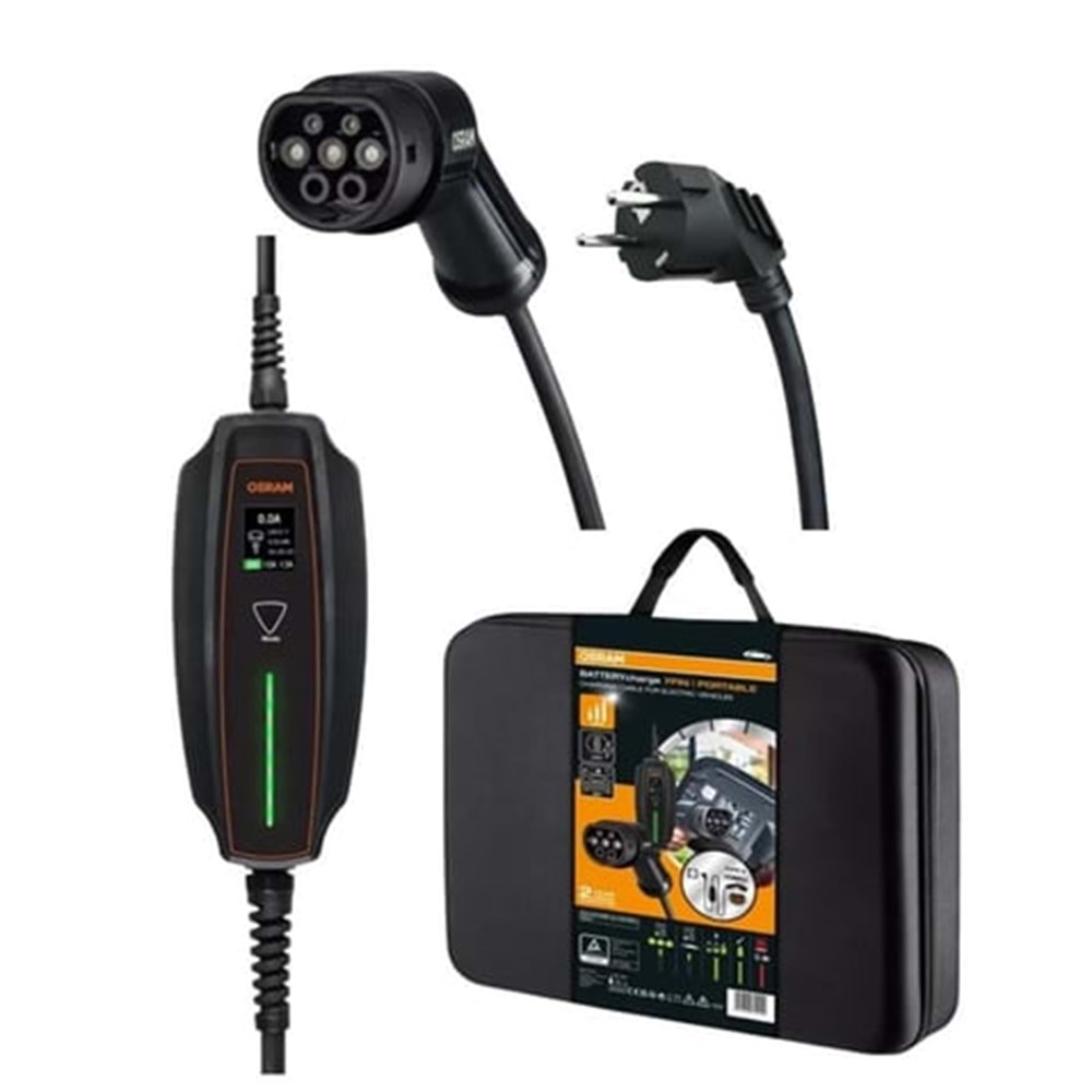 ELEKTRİKLİ ARAÇ ŞARJ KABLOSU TİP2 16A 5METRE