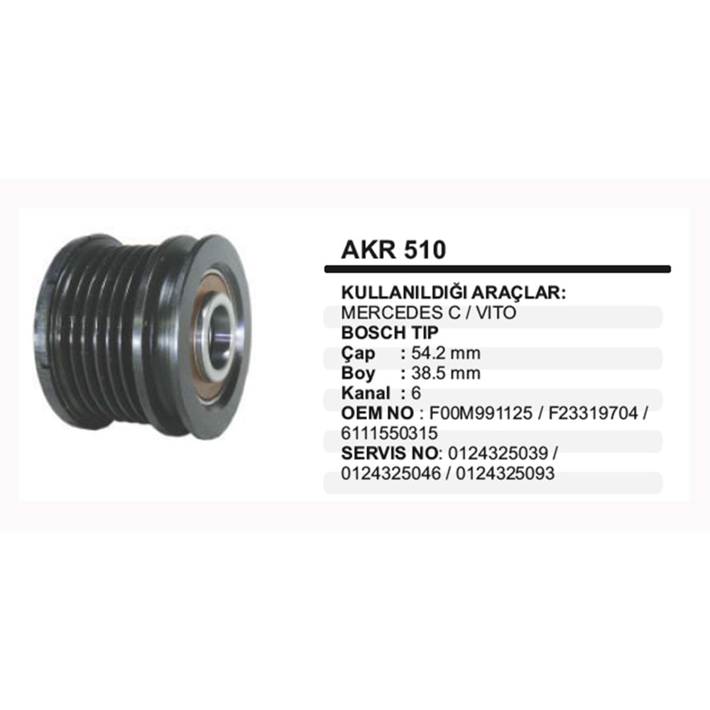 ALT KASNAK RULMANLI MERCEDES C , VITO