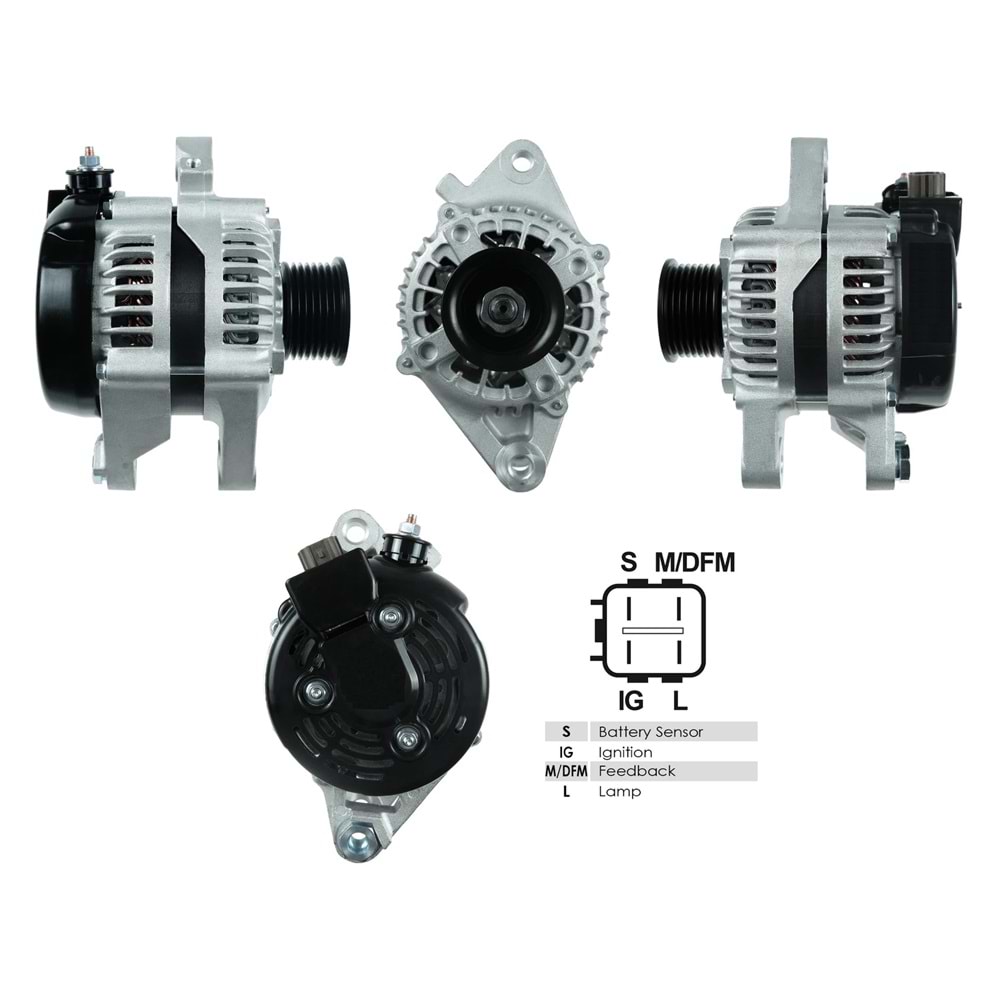 ALT.DIN. 12V.90A COROLLA/MATRIX 2009->