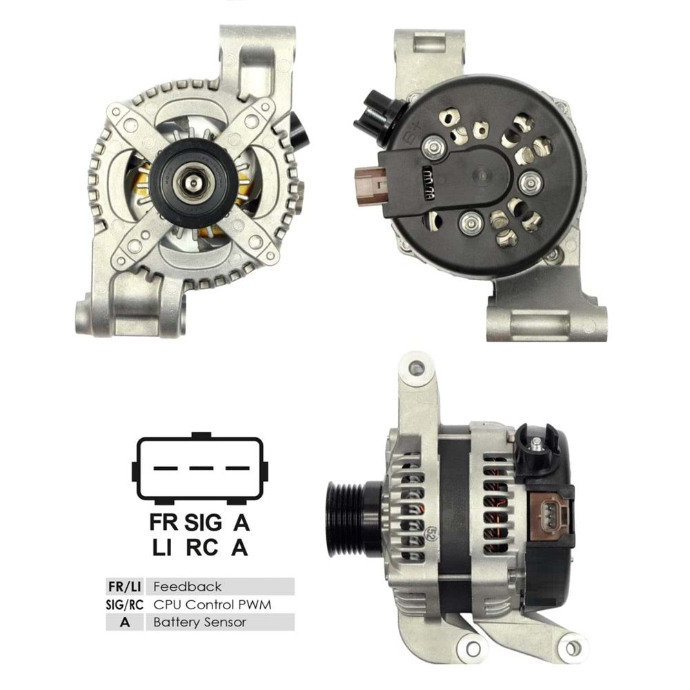 ALT.DIN. 12V.120A.FOCUSII 1,6TDC/C-MAX 07>