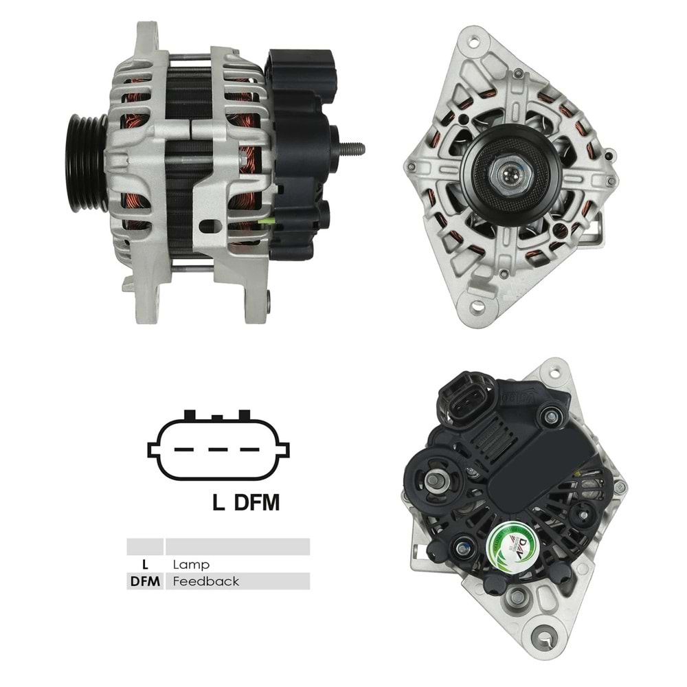 ALT.DIN. 12V.90A HUNDAI I30/KIA CEED 09>3FIS