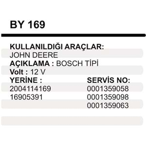 MARS YASTIK 12V JOHN DEERE