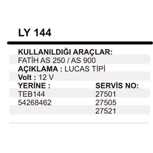 MARS YASTIK FATIH AS250/900