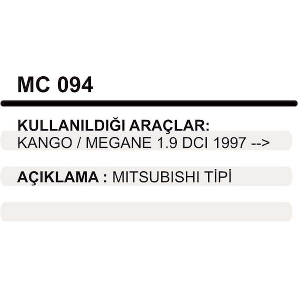 MARS PINYON KAPAK KANGOO MEGANE 1,9 DCI 97->