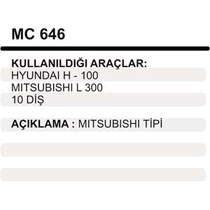 MARS PINYON KAPAGI HYUNDAI H100 L300