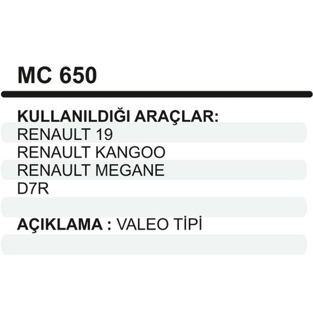 MARS PINYON KAPAK D7R R19 KANGO / MEGANE MASTER