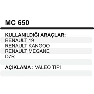 MARS PINYON KAPAK D7R R19 KANGO / MEGANE MASTER