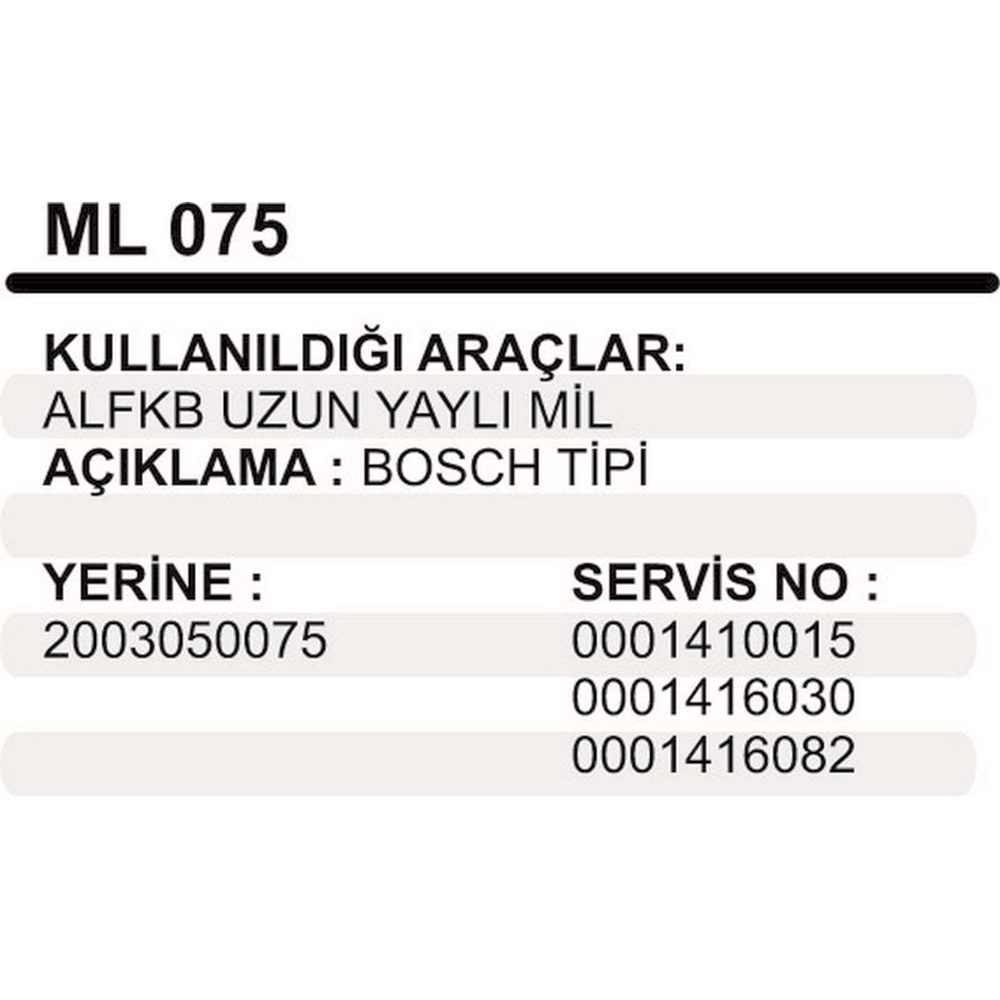 ALFKB UZUN YAYLI MIL