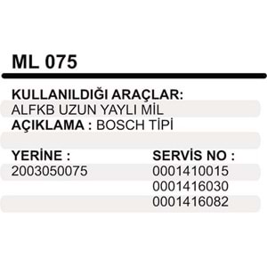 ALFKB UZUN YAYLI MIL