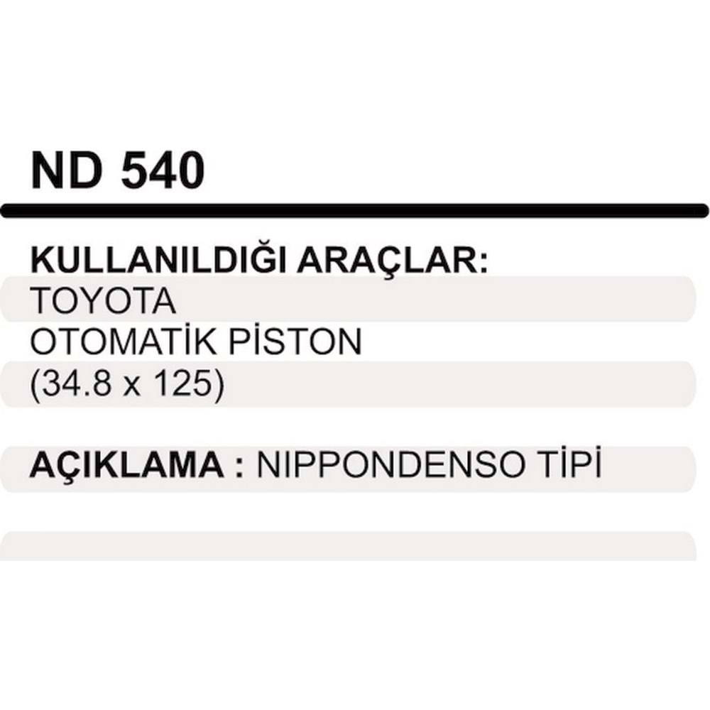 MARS OTOMATIGI PISTON TOYOTA