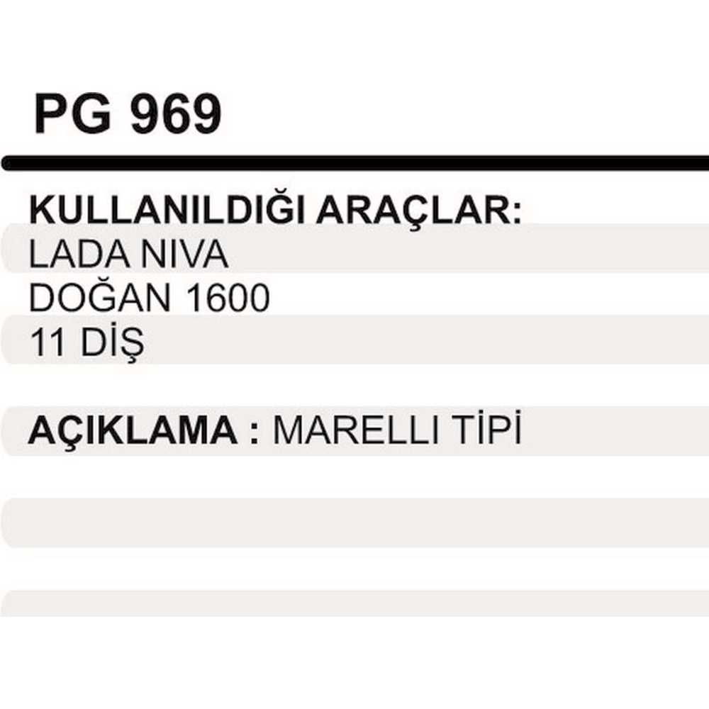 MARS DISLI MARELLI LADA NIVA/DOGAN 1600