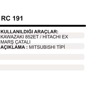 MARS CATAL KAWAZAKI 852 ET / HITACHI EX