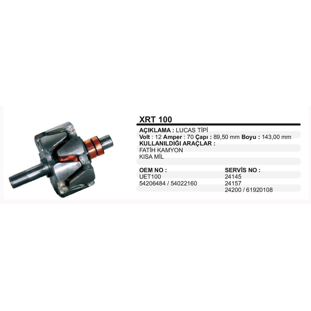 ALT ROTOR 12V FATIH KISA MIL