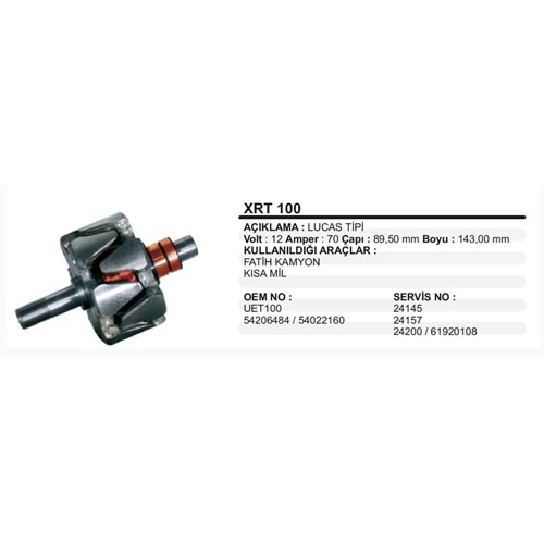 ALT ROTOR 12V FATIH KISA MIL