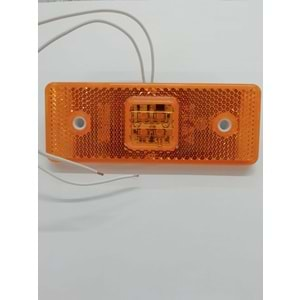 SIDE MARKER SML01Y 4 LED SARI 10-30V YAN