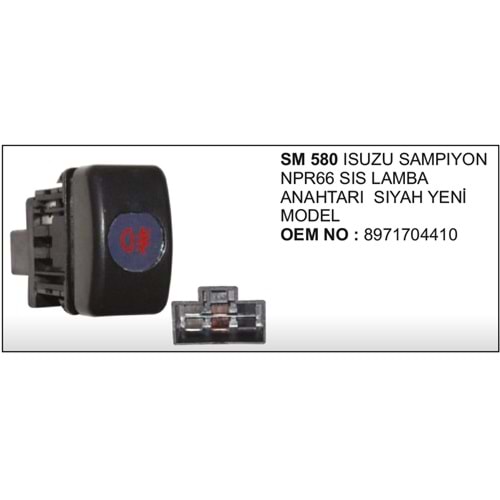 SIS LAMBA ANAHTARI SIYAH ISUZU CHAMPION
