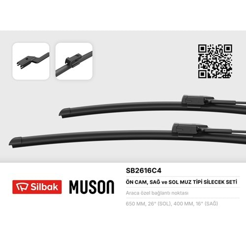 650MM+400MM MUZ SÜPÜRGE LEXUS NZ [Z1] (11/14>) SUBARU Impreza [G14] (09/16>) SUBARU