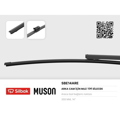 350 mm SILGI SUPURGE FIAT Doblo [223] (07/00>08/16) Sadece Orijinal kol ile uyumlu