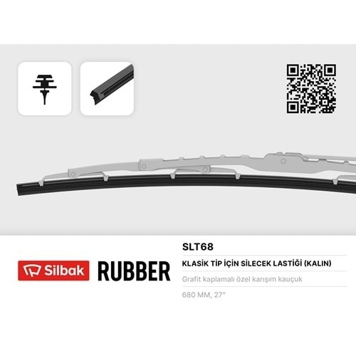 SILGI LASTIK TELLI FORD 680mm