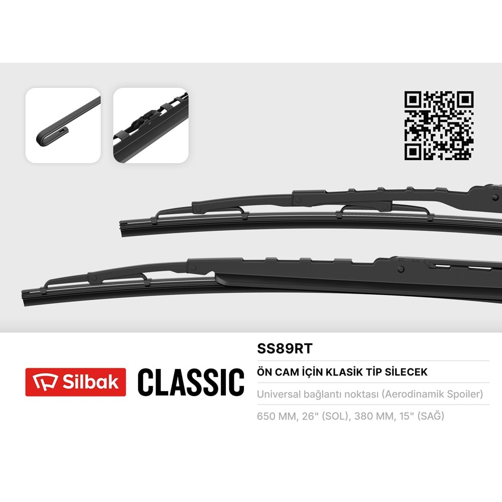 650-380MM METAL TİP SİLECEK HONDA ACCORD 03 NİSSAN X-TRAİL