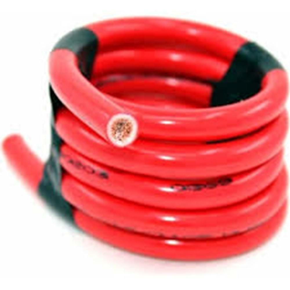 AKU KABLOSU 10 MM KIRMIZI