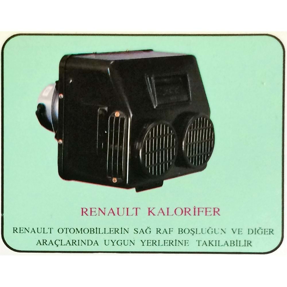KALORIFER TORPIDO R12 DACIA (ILAVE) 12V CIFT DEVIR