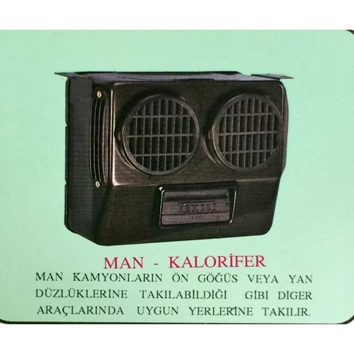 KALORIFER 24V MAN KAMYON UFLEYICI