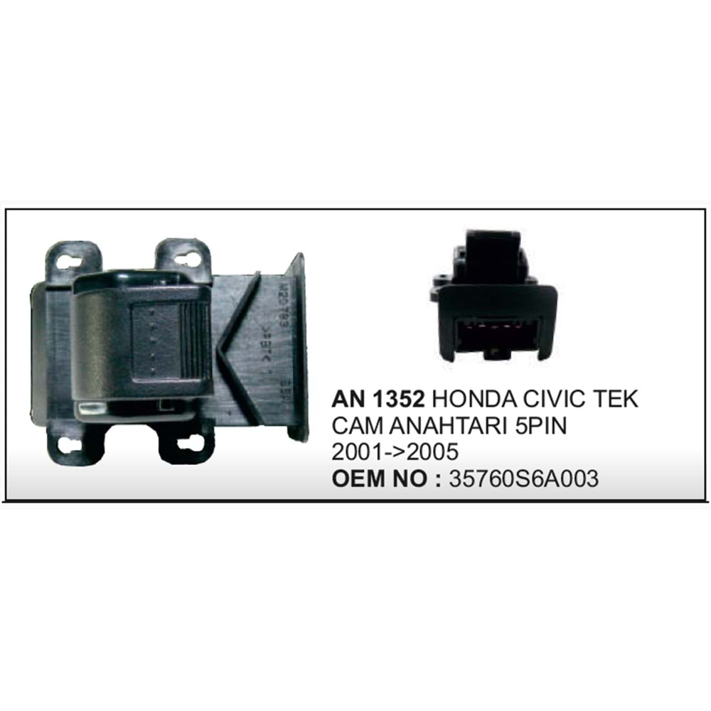 CAM ANAHTARI HONDA CIVIC TEK 2001>2005