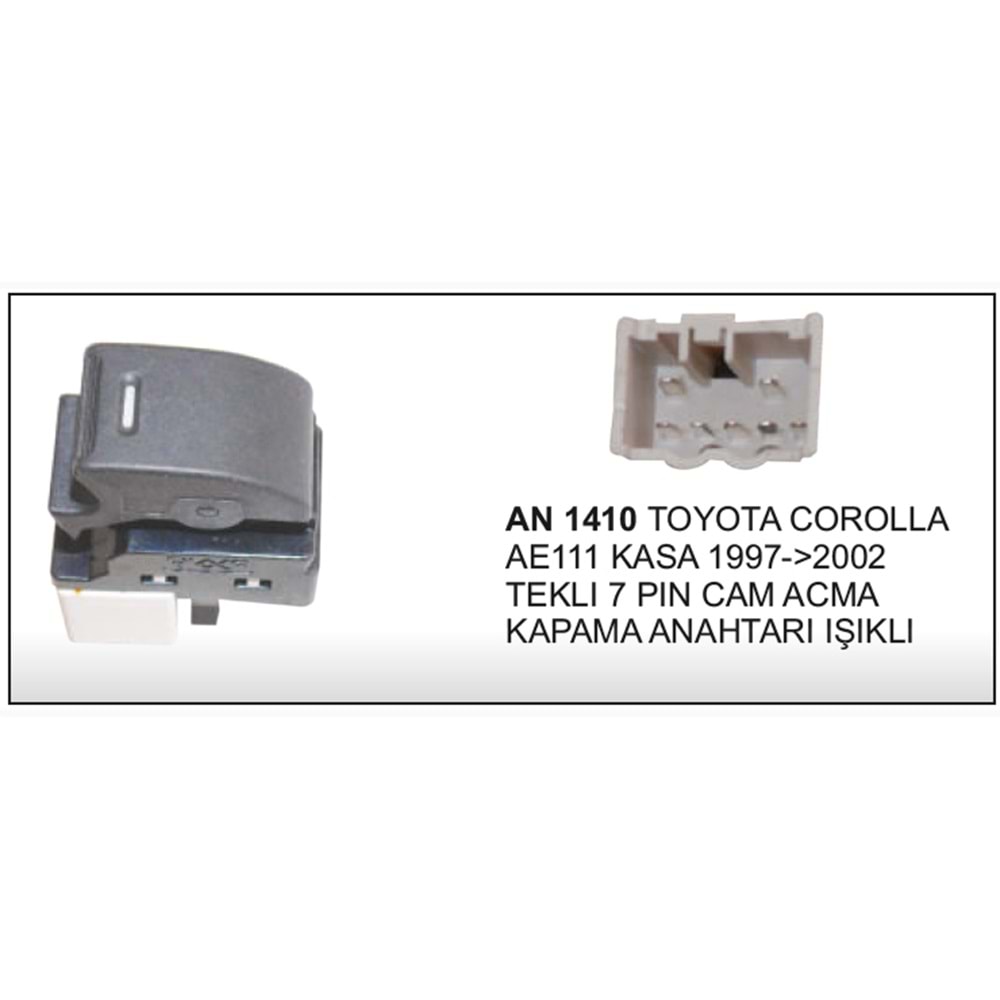 CAM ANAHTARI 7 PIN TEKLI ISIKLI TOYOTA 97