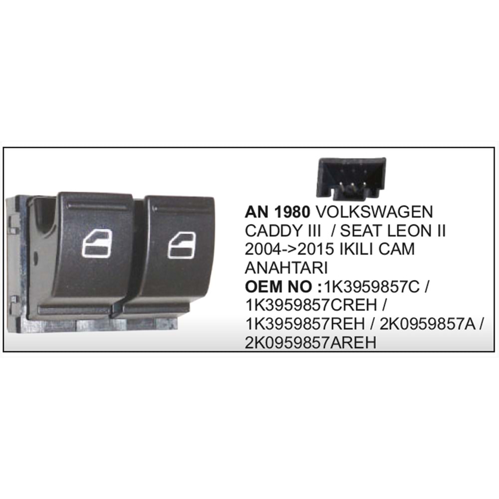 CAM ANAHTARI CIFTLI VOLKSWAGEN CADDY 06