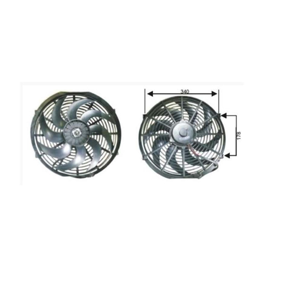 PERVANELI FAN MOTOR 24V 14