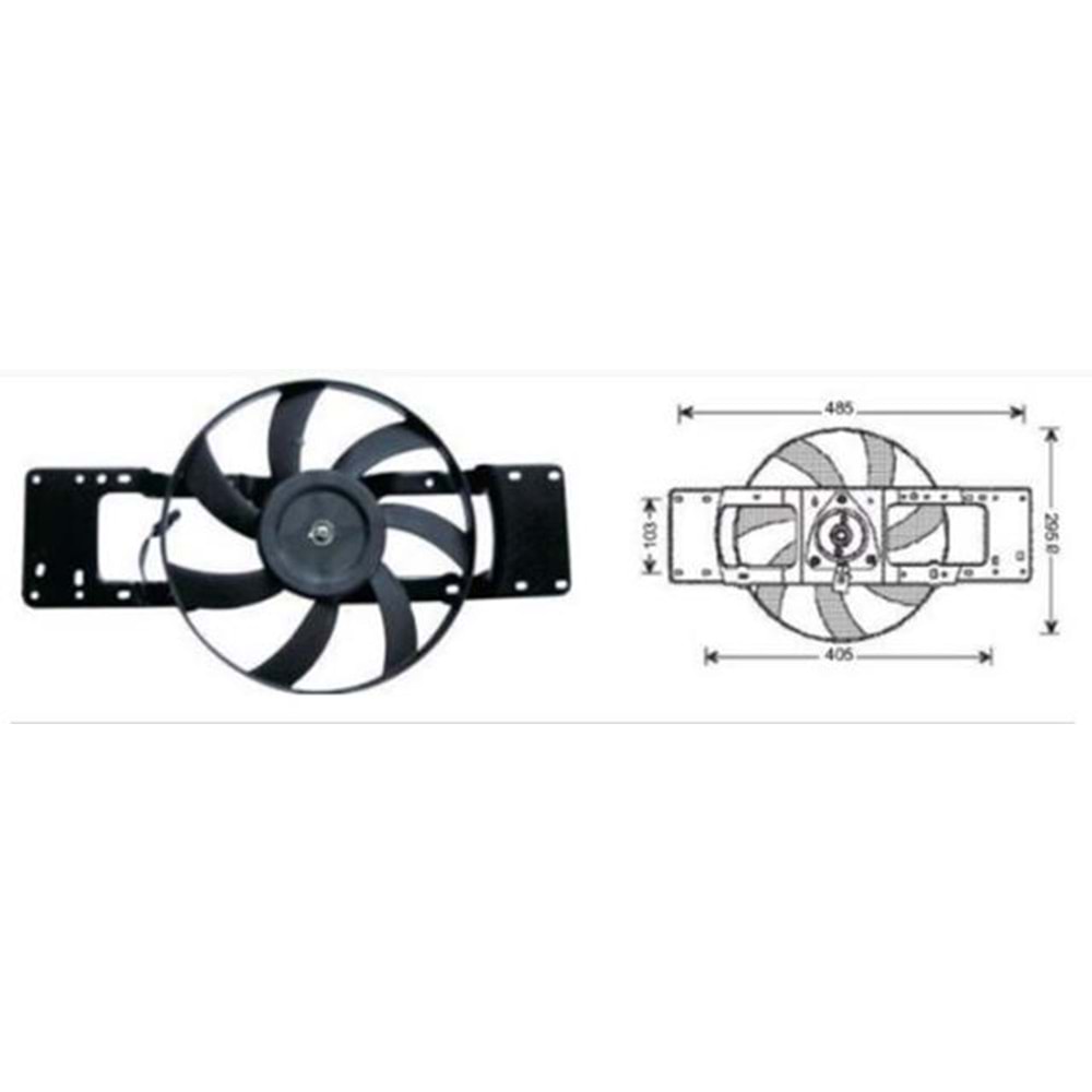 FAN MOTORU RENO CLIO 90>99 1,4 1.8