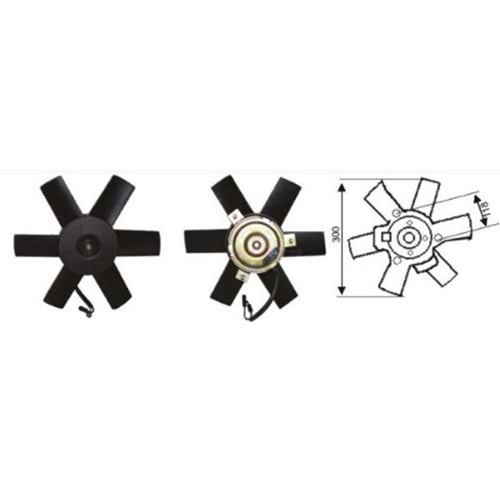 FAN MOTOR 12V TOFAS YM