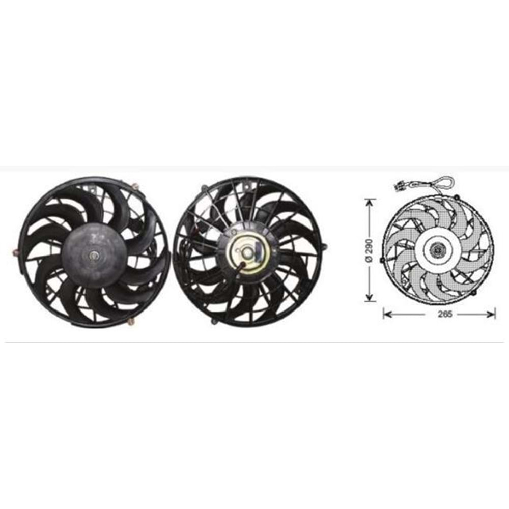 FAN MOTOR 12V VECTRA A CORSA