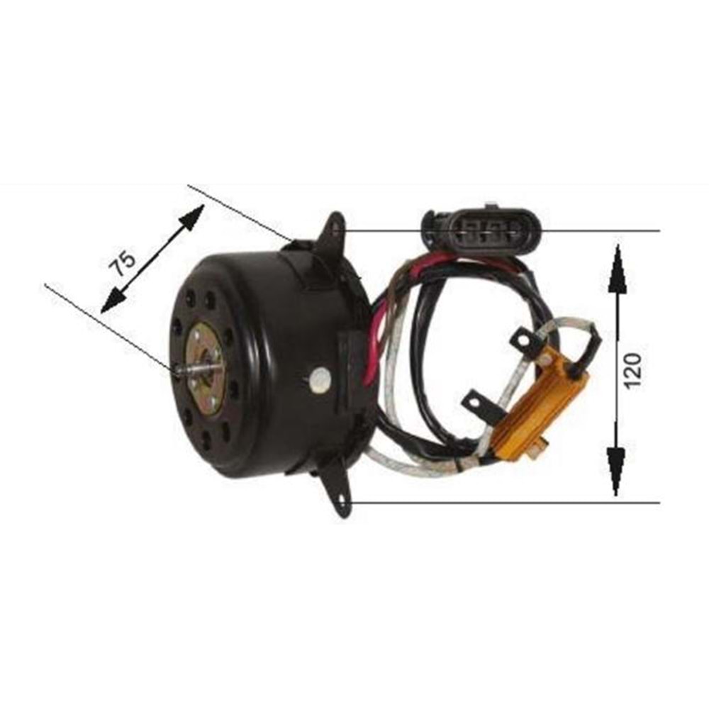 FAN MOTOR TEK OPEL VECTRA B KLIMASIZ 1996-2001