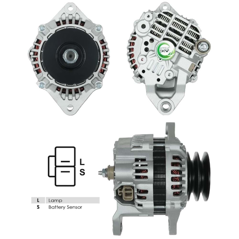 ALT DINAMO 12V 100A MITSUBISHI TIP NISSAN NAVARA PATROL 1997--> JHM