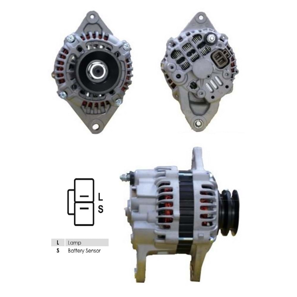 REVIZYONLU ALT DINAMO 12V 80A MITSUBISHI TIP KUBATO IADESI
