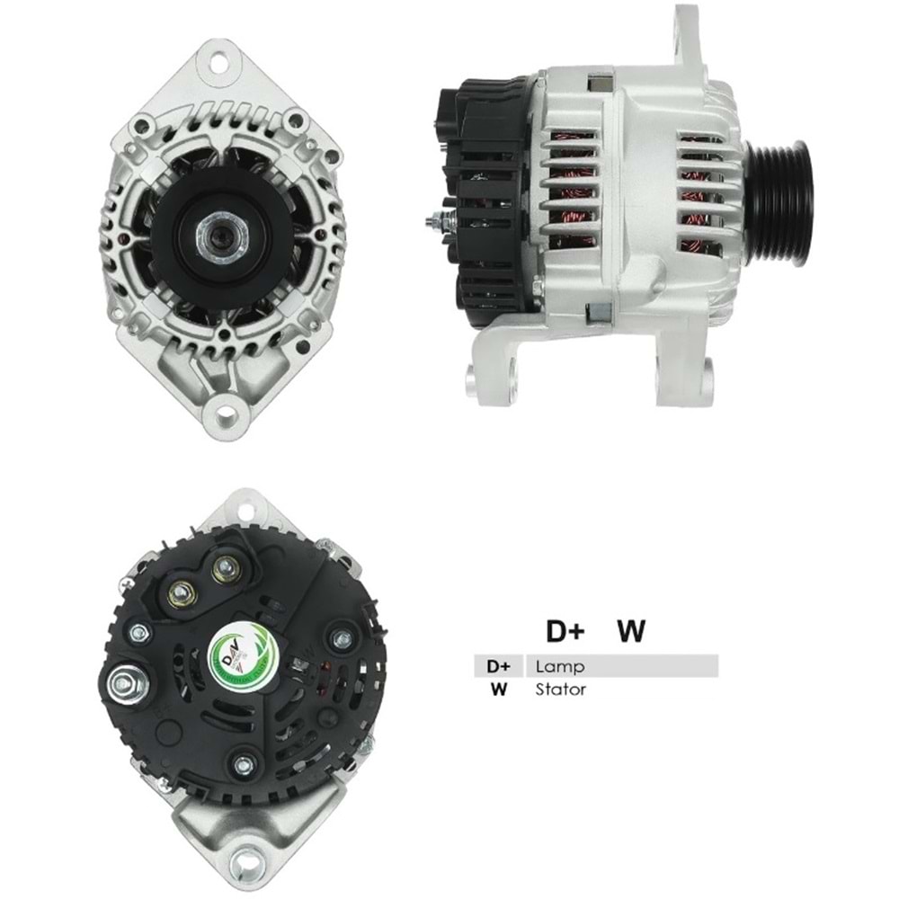 ALT DINAMO 12V 75A VALEO TIP RENAULT KANGOO I MEGANE I SCENIC I 1.9 KILMASIZ