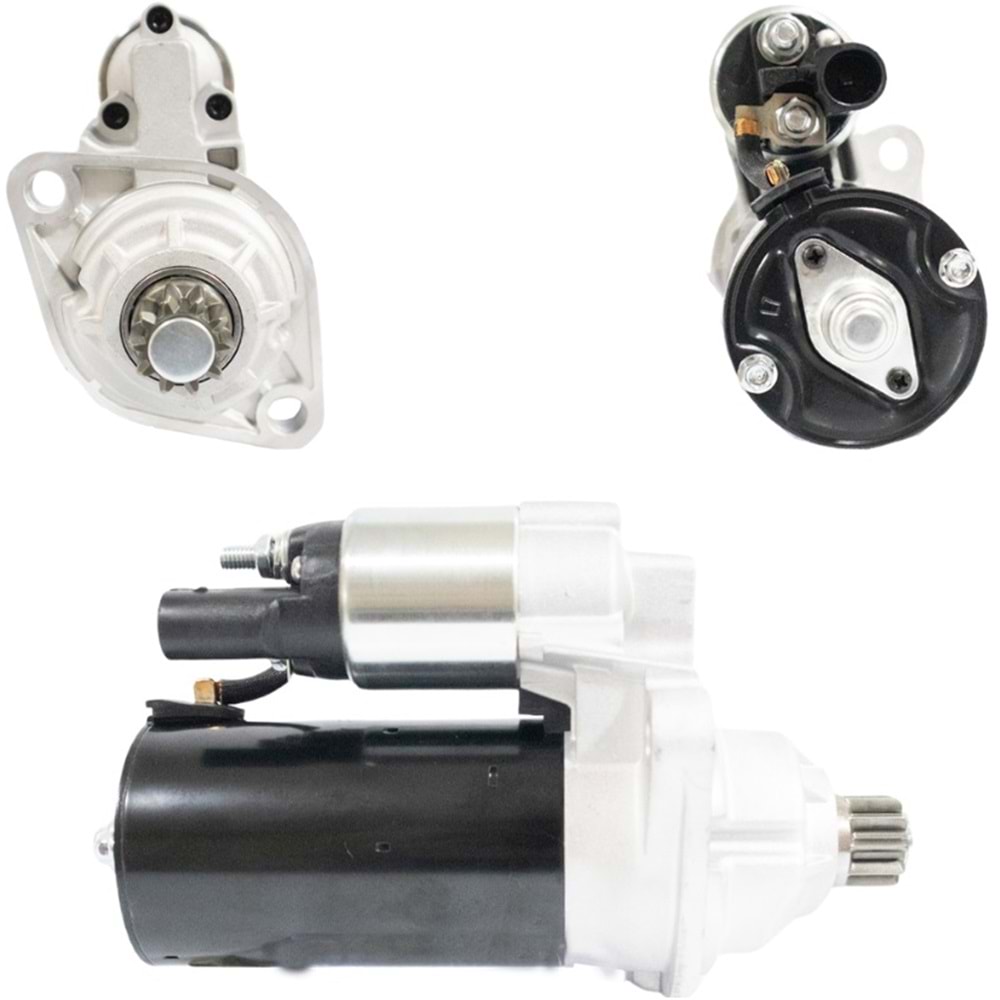 MARS MOTORU 12V 10 DIS 1.8 KW BOSCH TIP VW JETTA /TRANSPORTER T5 AUDI A3 2003-> UZUN BOGAZ CCW