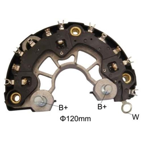 ALT DIOT TABLASI 105A 6 DIOT SOLDAN CIVATA UZUN BOSCH TIPI CORSA ASTRA ZAFIRA MONDEO RB-115H