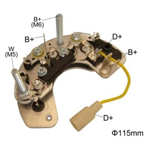 ALT DIOT TABLASI 75A 6 DIOT LUCAS TIPI MASSEY FERGUSON BMC FATIH 162 22 25 JCB RL-01H UBT141