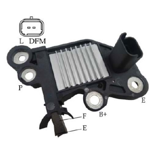 ALT KONJEKTOR 14.5V BOSCH TIPI RENAULT FLUANCE 2013->/DACIA SANDERO / LOGAN 2015 --> L-DFM VR-B0706