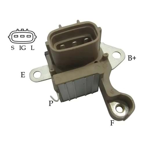 ALT KONJEKTOR 14.30V 3 FISLI DENSO TIP JOHN DEERE CHRYSLER VOYAGER TOYOTA LEXUS VR-H2005-89 S-IG-L