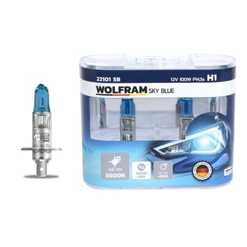 AMPUL H1 12V 100W P14.5s DUY SKY BLUE BEYAZ IŞIK