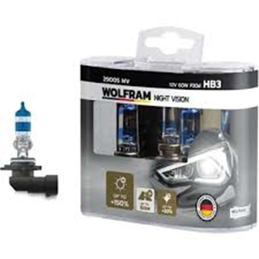 AMPUL HB3 12V %150 GÜÇLÜ %20 BEYAZ IŞIK