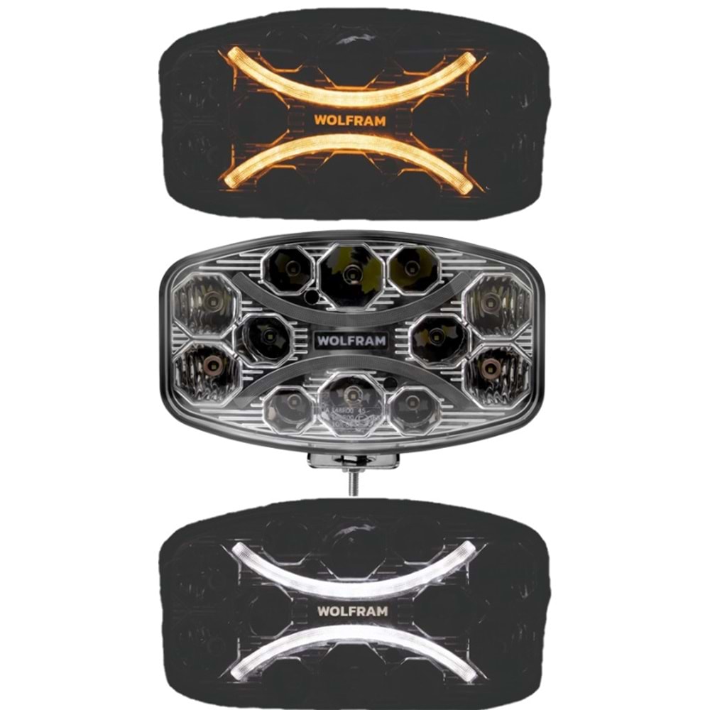 DİKDÖRTGEN SİS LAMBASI TIR İÇİN BEYAZ ve SARI E9 60W