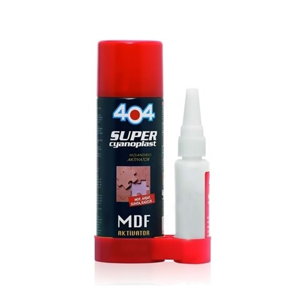 404 MDF AHSAP YAPISTIRICI CIFT KOMPONENTLI HIZLI YAPISTIRICI 200ML